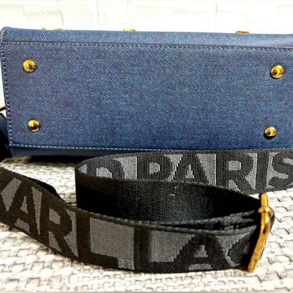 Karl Lagerfeld "Maybelle" Duo Top Handle Satchel NWT - Picture 9 of 11